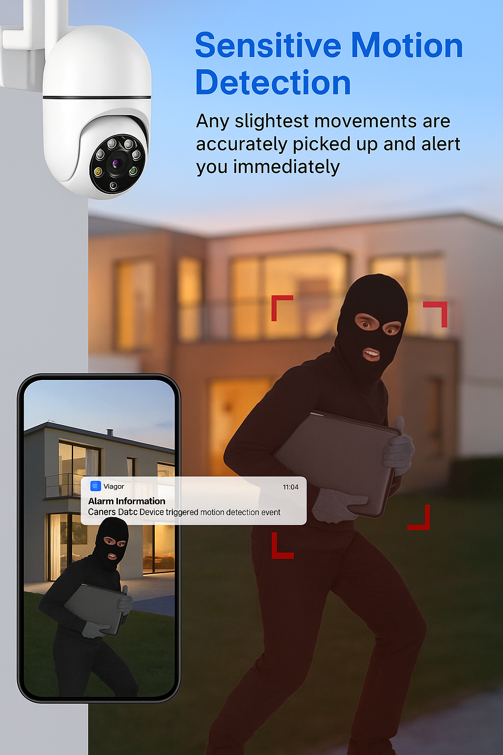 Arabic Mall™-8MP Wireless PTZ Security Camera