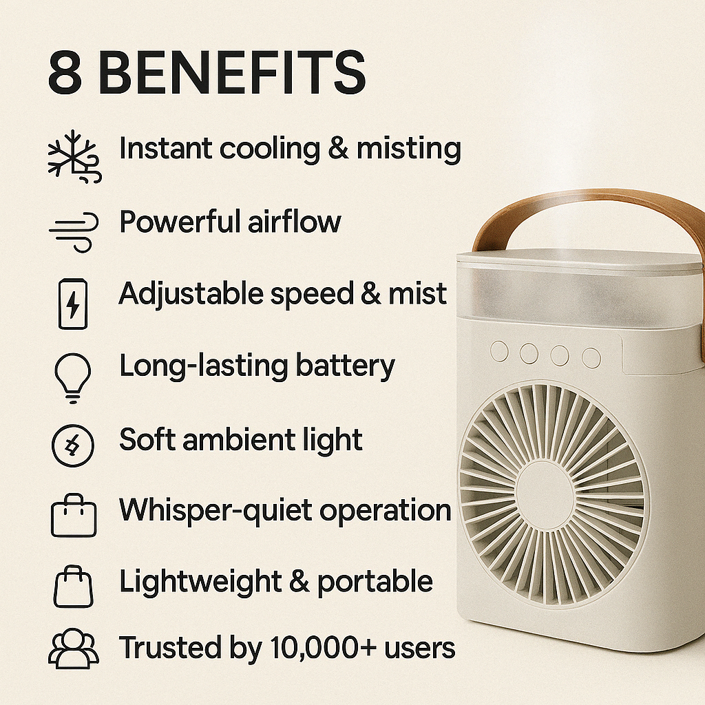 Arabic Mall™-Ice Air Cooling Fan